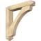 Ekena Millwork Legacy Arts and Crafts Rough Sawn Bracket w/ Offset Brace, Douglas Fir, 6"W x 32"D x 32"H BKT0604X32X32LEC03RDF - alternate 1